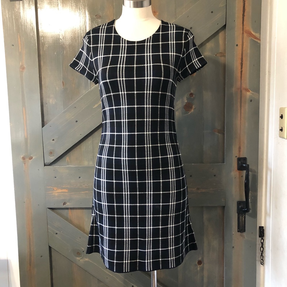 Theory Plaid Dress Size Small